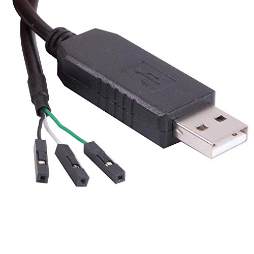 Suamdoen FT232RL USB to TTL Serial 3.3V Adapter Cable with 3 Pin 0.1 inch Pitch Male Socket Header UART IC FT232RL Chip for Windows 10 8 7 Linux MAC OS (Logic 3.3v Level) - Image 4