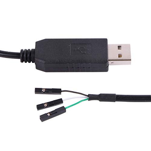 Suamdoen FT232RL USB to TTL Serial 3.3V Adapter Cable with 3 Pin 0.1 inch Pitch Male Socket Header UART IC FT232RL Chip for Windows 10 8 7 Linux MAC OS (Logic 3.3v Level) - Image 5