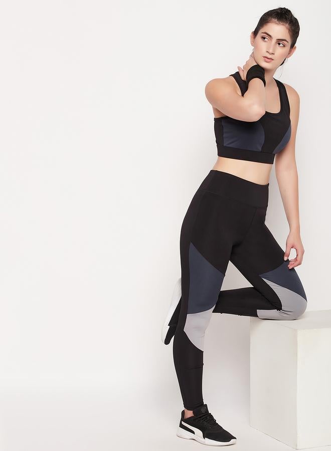 كلوفيا ليجنز ضيق بنمط كتل الألوان - Image 2