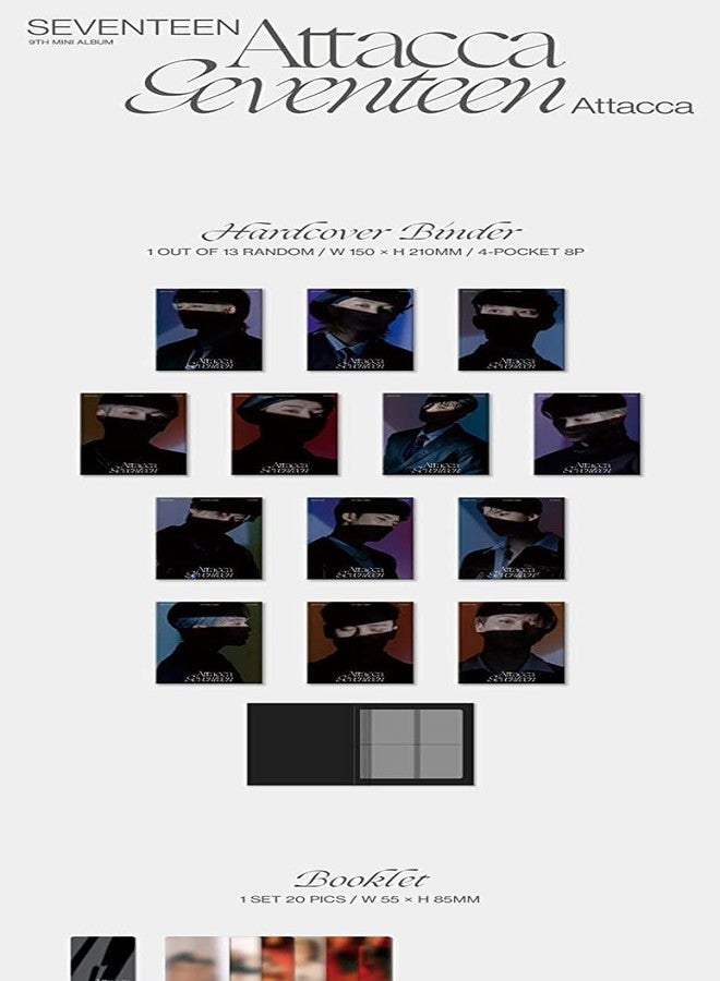 سفنتين ألبوم Seventeen Attacca المصغر التاسع (نسخة كارات) غلاف عشوائي CD + كتيب + بطاقات صور شخصية + كتاب كلمات الأغاني (عشوائي) - Image 2