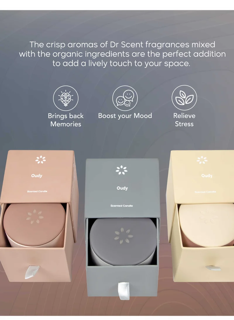 Dr Scent Scented Candle - Perfect for Creating a Cozy and Relaxing Atmosphere in any Room, Gift Set for all Festivals (OUDY)