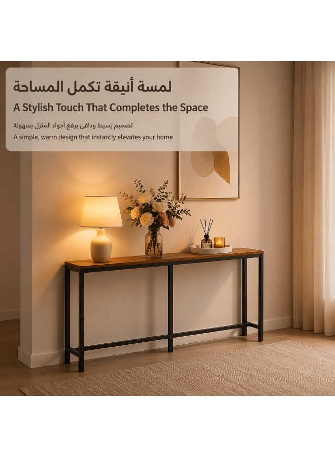 HXDream 180CM Extended Console Table,Simple Sofa Table,Vintage Table,Home Coffee Corner Display Entryway Table, Display Table For Couch Hallway Entrance Living Room - Image 3