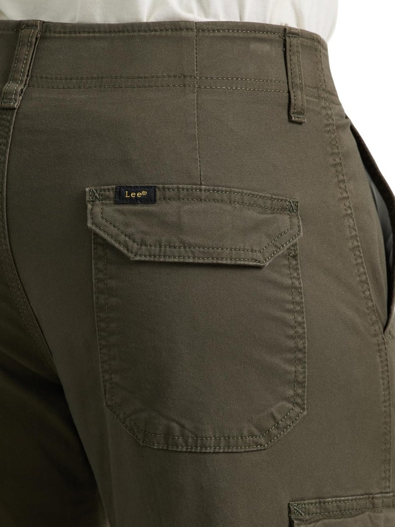 Lee Men's Extreme Motion Twill Cargo Pant Frontier Olive 33W x 32L - Image 3