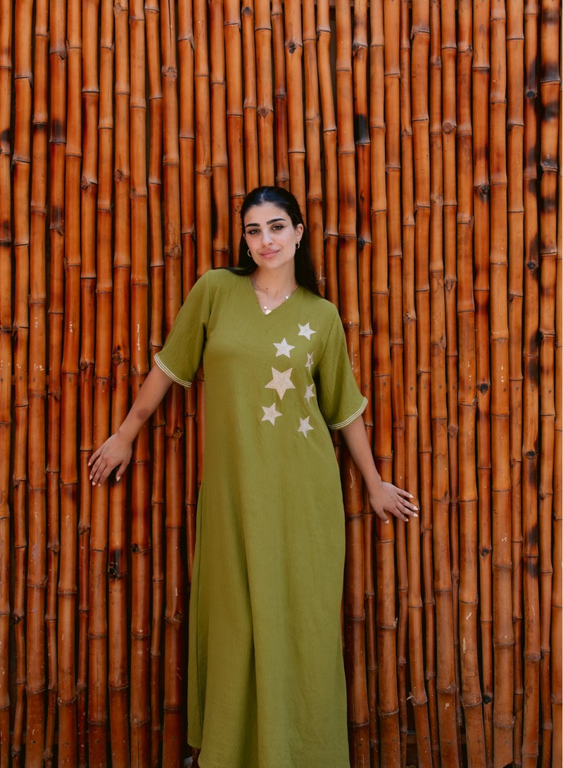 Soft galabiya with elegant design  - Image 4