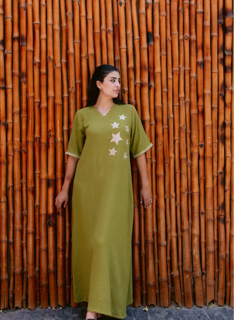 Soft galabiya with elegant design  - Image 5