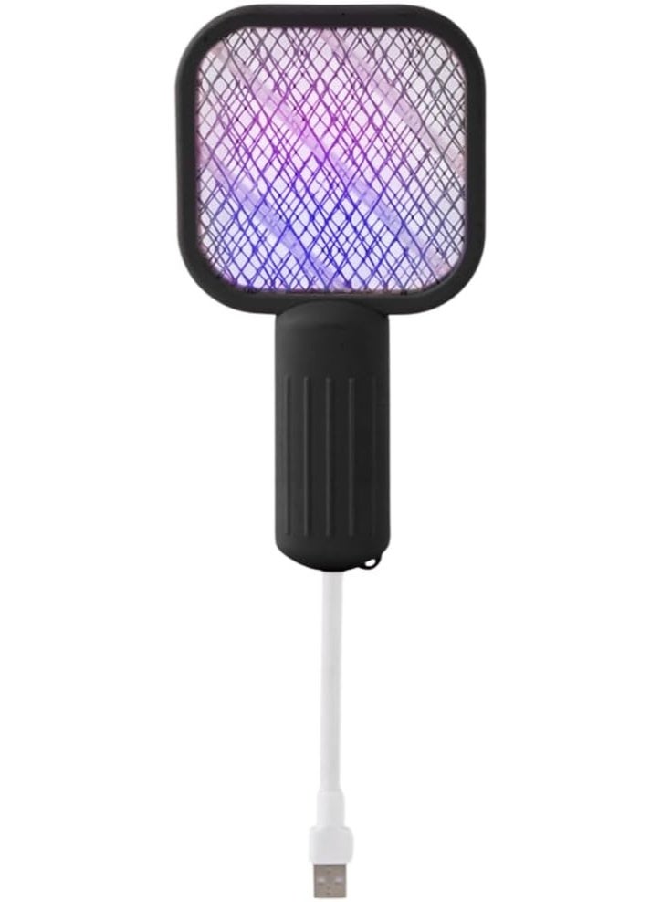 جيكو صاعق ناموس USB محمول GECKO MN-301، مضرب ناموس كهربائي صغير بضوء بنفسجي جاذب للحشرات، شبكة كهربائية عالية الكثافة لمكافحة الناموس والبعوض داخل المنزل والرحلات - Image 1