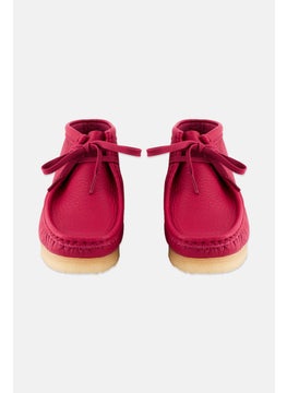 clarks Women Standard Wallabee Lace up Ankle Boots, Berry Pink  - Image 4