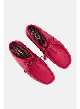 clarks Women Standard Wallabee Lace up Ankle Boots, Berry Pink  - Image 3