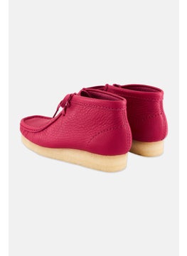 clarks Women Standard Wallabee Lace up Ankle Boots, Berry Pink  - Image 2