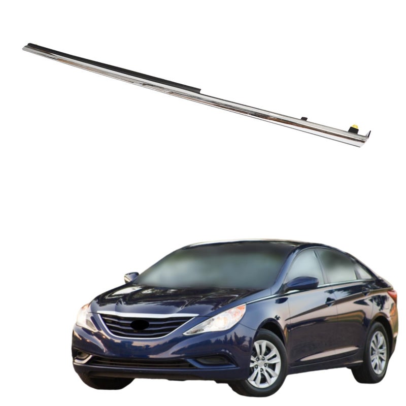 Generic Silscvtt Front Left Driver Side Chrome Fender Garnish Molding Trim 877713S001 Replacement for Sonata 2011 2012 2013 2014  - Image 1