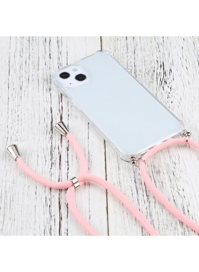 Zaboon Case For iPhone 13 mini Four-corner Shockproof Transparent TPU Protective Case with Lanyard - Image 2