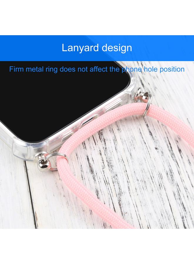 Zaboon Case For iPhone 13 mini Four-corner Shockproof Transparent TPU Protective Case with Lanyard - Image 5