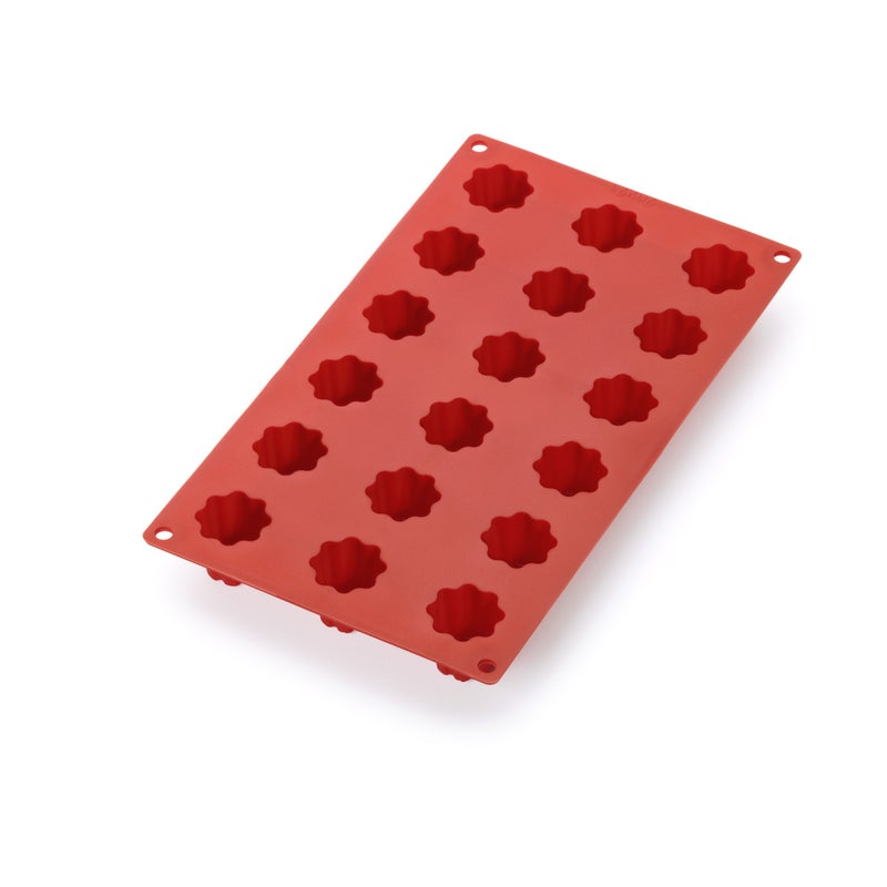 Lekue Lekue 18 Cavities Mini Cannelais Bordelais Multi Cavity Baking Mold Red