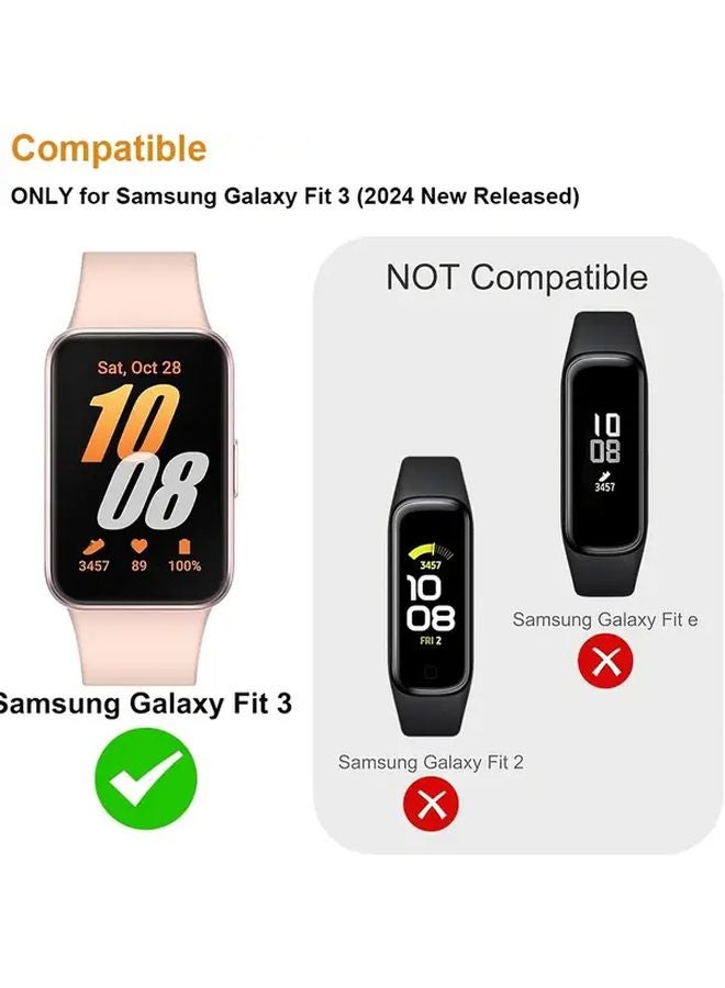 Samsung Galaxy Fit3 TPU Screen Protector Black Soft Lightweight Durable Cover - Image 5