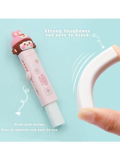 Y&D Eraser Cute Retractable Rubber, with Refills, Cat Paw Erasers, Sliding for Fun Party Favor and Kids Students Writing Office School Supplies 4 Pcs  - Image 3