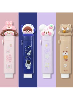 Y&D Eraser Cute Retractable Rubber, with Refills, Cat Paw Erasers, Sliding for Fun Party Favor and Kids Students Writing Office School Supplies 4 Pcs  - Image 4