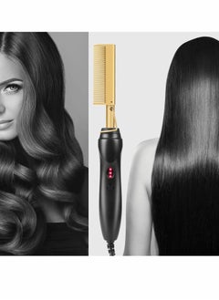 KASTWAVE Hair Straightener Brush, Electric Heating Comb, Portable Travel Anti-Scald Beard Straightener Press Comb, Ceramic Security Curling Iron Fast Heating Hot Comb, Anti-Scald, Easy to Use  - Image 3