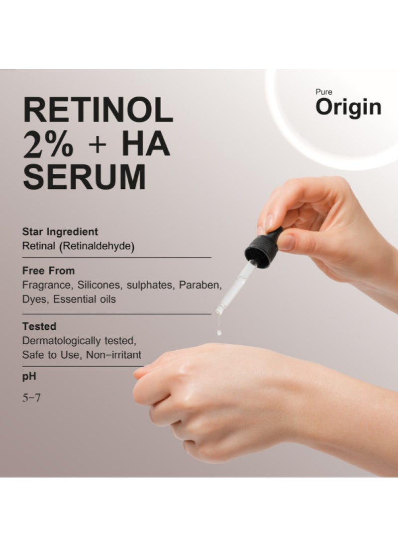 Pure Original - Pure Origin Retinol 2% + HA Serum 30ml - Image 1