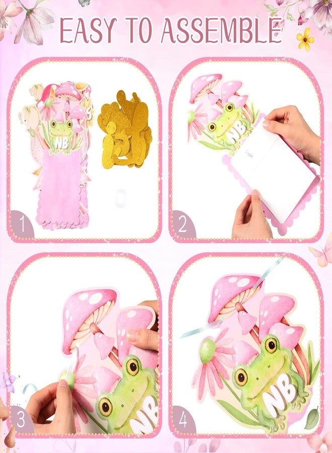 Tiamon Fairy First Birthday Decorations My Fairy 1st Birthday Banner Monthly Photo Banner Floral Mushroom 1st Bday Party Hanging Decor for Girl Princess Baby Shower Picture Display Party Supplies - Image 3