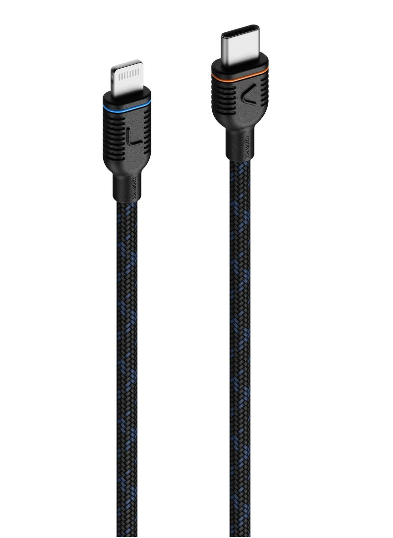Unisynk - UNISYNK Magnetic USB-C to Lightning Cable 60W 2m - MFi Certified Fast Charging and Data Sync Magnetic Type-C to iPhone Charger Cord, Compatible with iPhone 13/12/11/X/XS/XR/8, iPad Pro, AirPods Pro, Supports Power Delivery Charging - Image 1