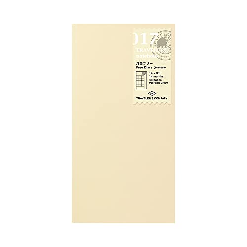 Designphil 1 X Midori Traveler's Notebook (Refill 017) Monthly Diary - Image 1