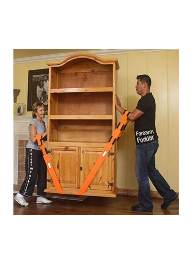 NIBEMINENT Polypropylene Furniture Lifting Belt Orange/Black 112x3x0.2inch - Image 3