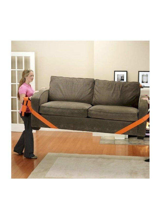 NIBEMINENT Polypropylene Furniture Lifting Belt Orange/Black 112x3x0.2inch - Image 4