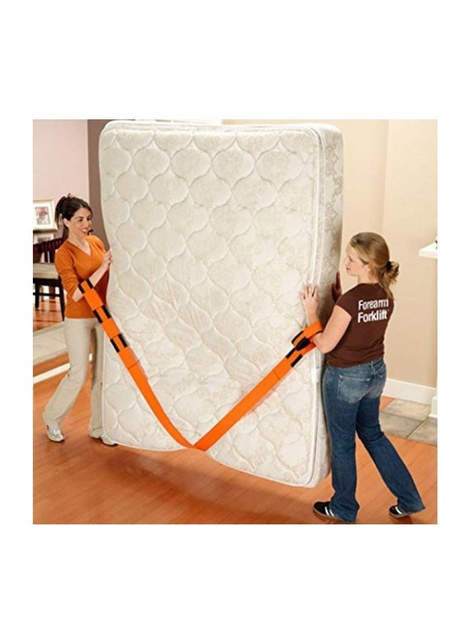 NIBEMINENT Polypropylene Furniture Lifting Belt Orange/Black 112x3x0.2inch - Image 2