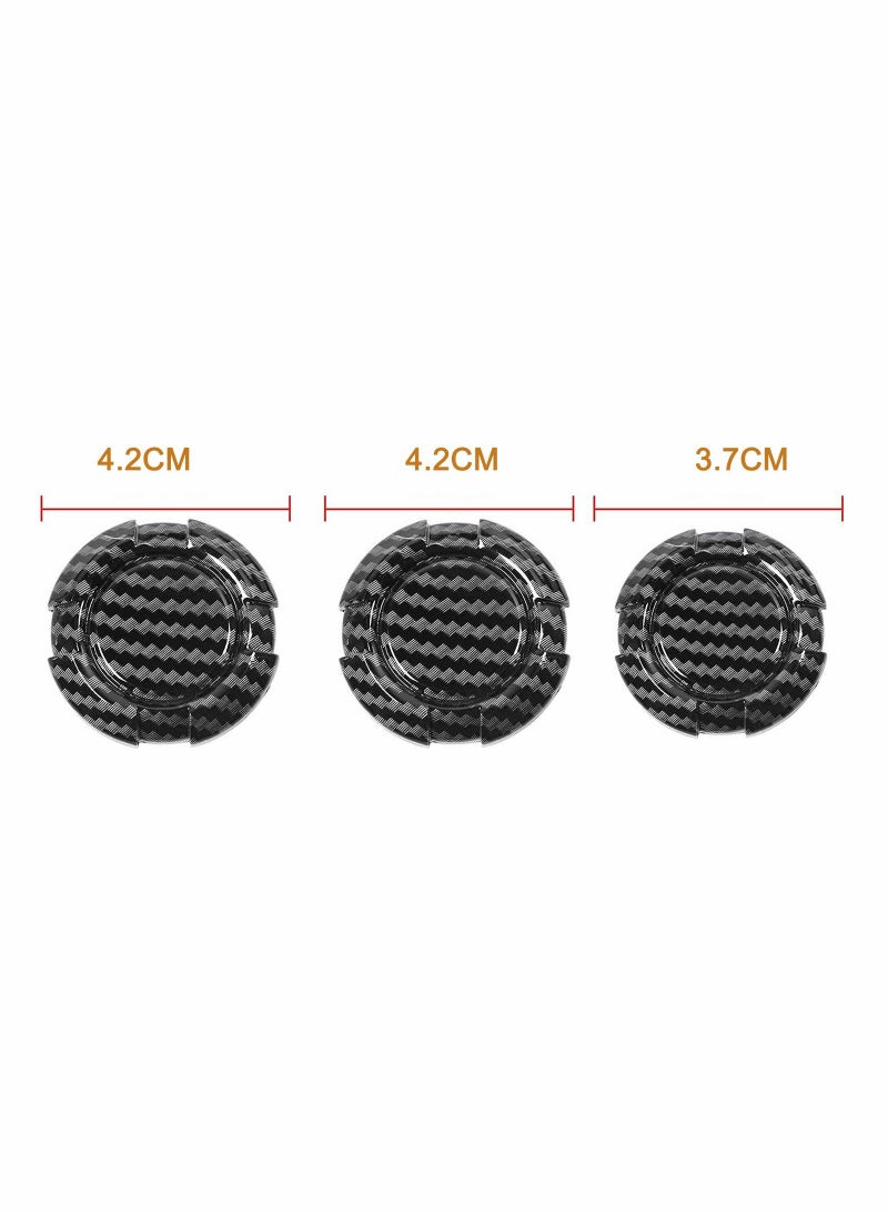 Y&D 3 Pack Exterior Trim Kit Door Lock Cover Accessories Carbon Fiber Finish for 2018-2022 JL JLU & 2020-2022 Gladiator JT  - Image 2