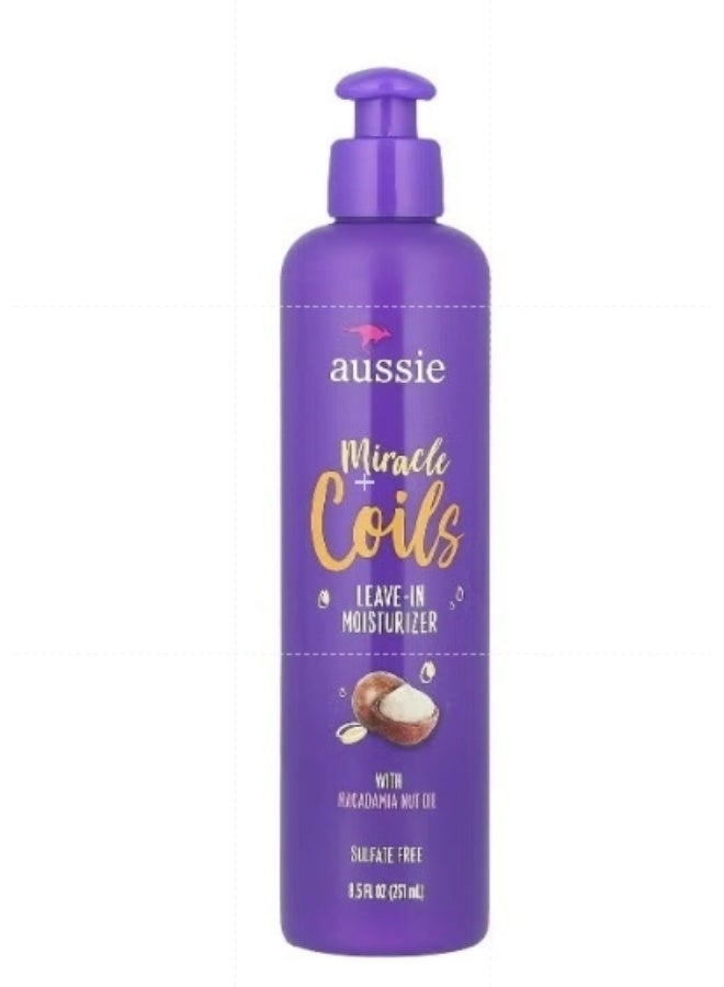 Aussie, Miracle Coils, Leave-In Moisturizer With Macadamia Nut Oil, 8.5 fl oz (251 ml)