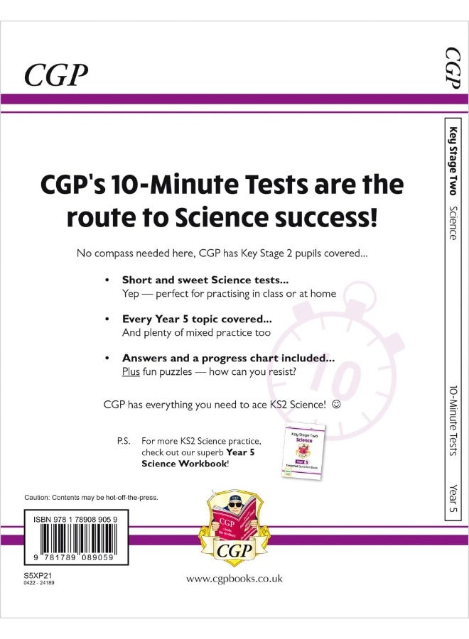 Coordination Group Publications Ltd (CGP) New KS2 Year 5 Science 10-Minute Tests - Image 2