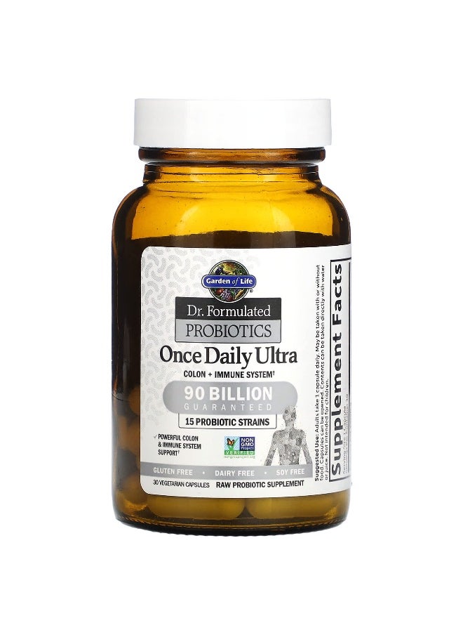 Garden of Life Garden of Life, Dr. Formulated Probiotics, Once Daily Ultra, 90 Billion, 30 Vegetarian Capsules  - Image 3
