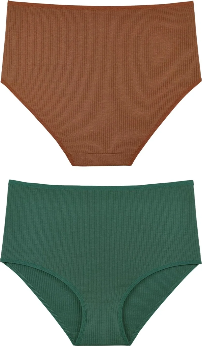 Sensu Women's Ribbed High Waist 7-Piece Panties Set - KTS3080