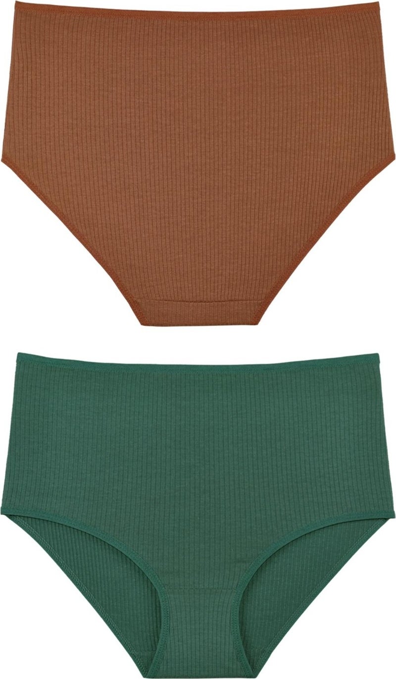 Sensu Women's Ribbed High Waist 7-Piece Panties Set - KTS3080 - Image 3
