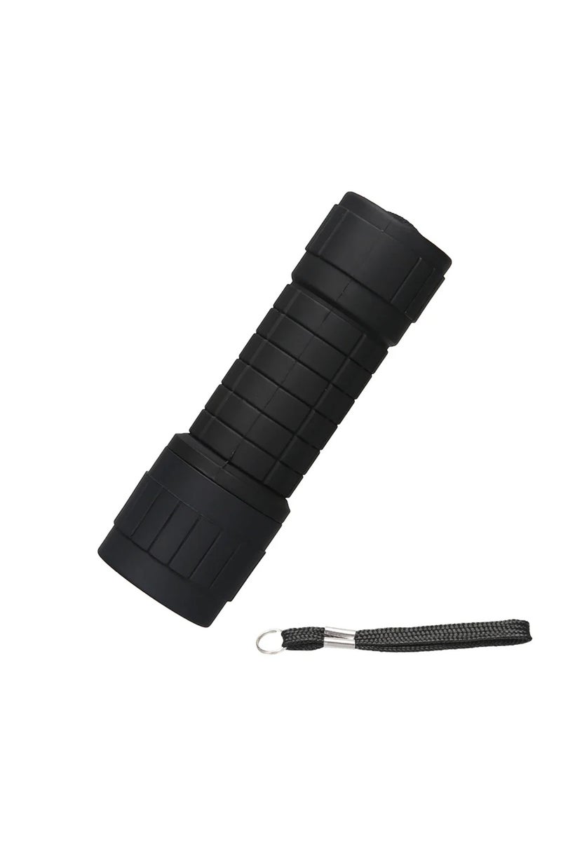 إيروريكس مصباح يدوي صغير محمول أسود اللون بتقنية LED، مناسب للأطفال، مقاوم للماء، للاستخدام الخارجي، للتخييم الليلي