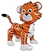 AUGHOA Standing Tiger Balloon 24inch Large Jungle Safari Animals Foil Balloons Walking Tiger Balloons for Kids Wild Zoo Party Baby Shower Birthday Decor Supplies - Image 2