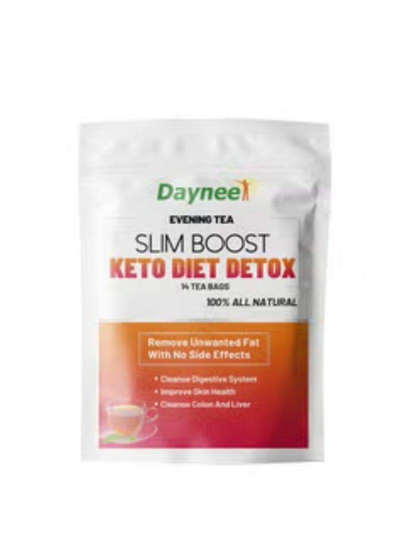 Daynee Keto detoxification tea has weight loss benefits, Morning tea 14 days, evening tea 14 days, fat burning tea  - Image 1