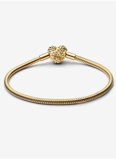 Pandora Violet Pandora heart-shaped daisy chain clasp snake bone chain bracelet  - Image 3