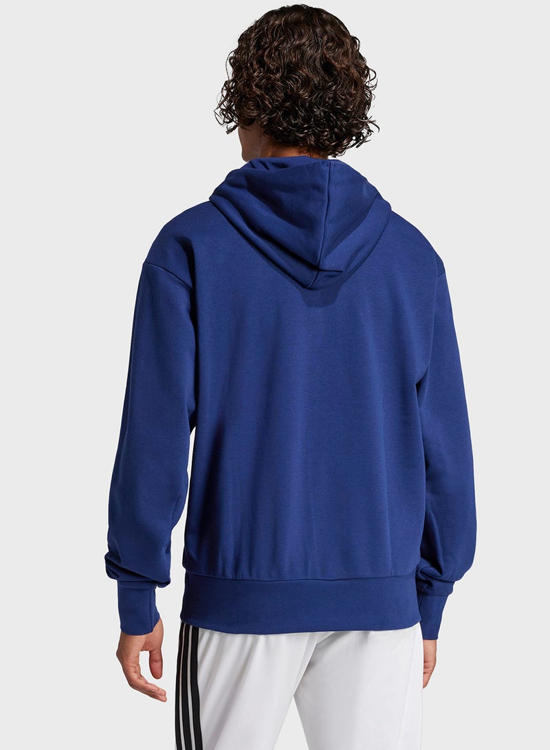 Adidas Essential Big Logo French Terry Hoodie - Image 2