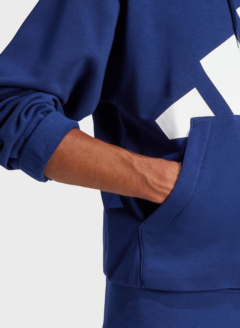 Adidas Essential Big Logo French Terry Hoodie - Image 4