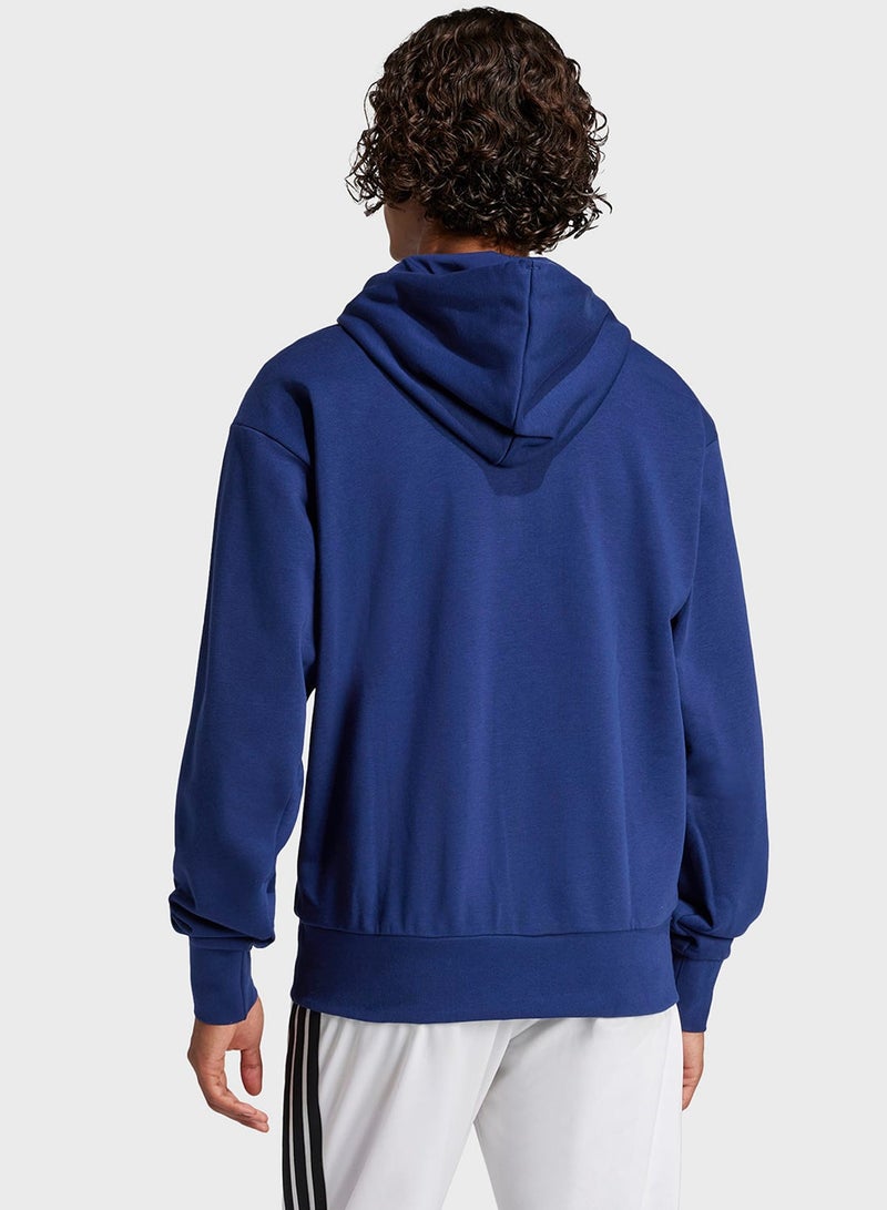 Adidas Essential Big Logo French Terry Hoodie - Image 2