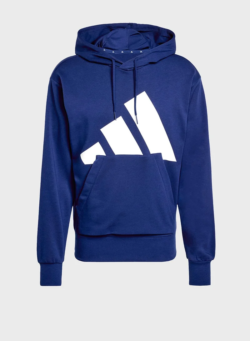 Adidas  Essential Big Logo French Terry Hoodie for Men | Best Price UAE