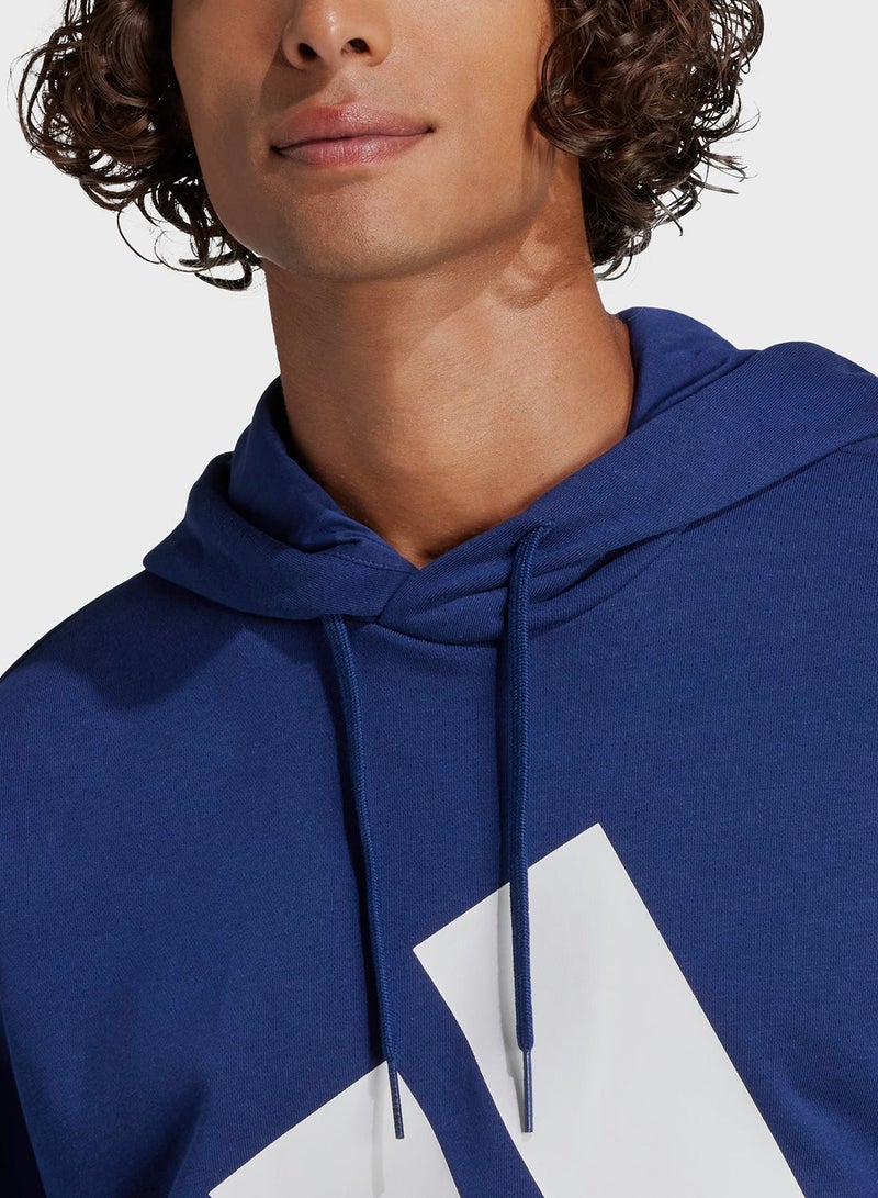 Adidas Essential Big Logo French Terry Hoodie - Image 3
