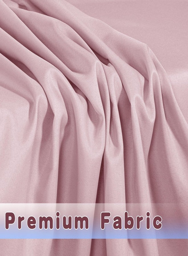HolidayIdeas Fitted Pink Tablecloths for 6 Foot Tables - 72 x 30 Inch - 2 Pack Rectangle Polyester Fabric Table Cover for Folding Table, Valentines Parties, Birthday, Trade Show - Image 5