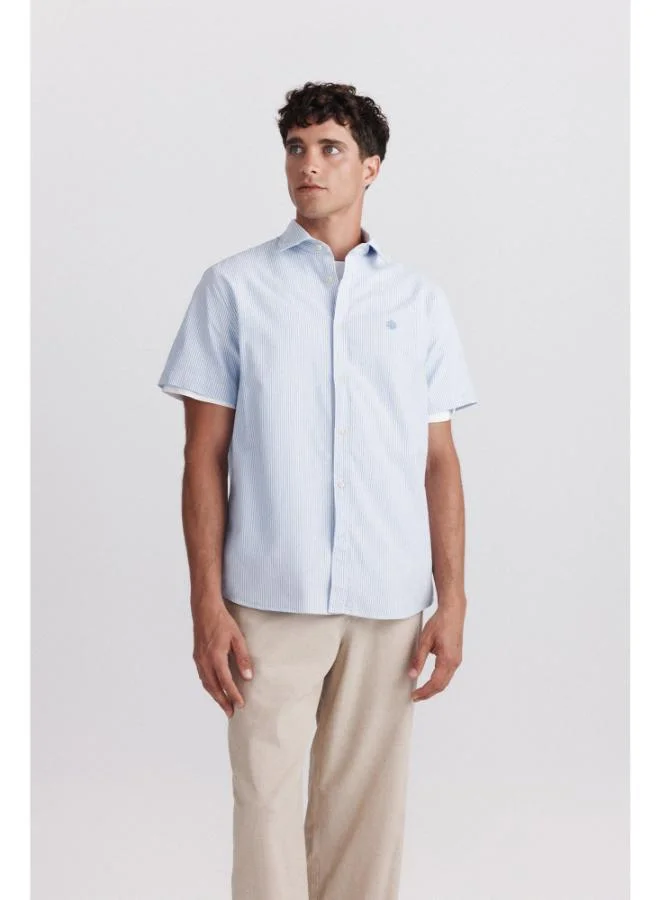 Springfield Striped oxford short sleeve shirt
