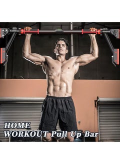 Rock Pow Pull Up Bar for Doorway Chin Up Bar Door Frame No Screw Upper Body Workout Bar with Locking Portable Adjustable Width Gym System Trainer Wall Mounted Door Exercise Equipment for Home Fitness  - Image 2