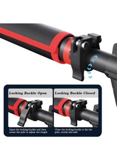 Rock Pow Pull Up Bar for Doorway Chin Up Bar Door Frame No Screw Upper Body Workout Bar with Locking Portable Adjustable Width Gym System Trainer Wall Mounted Door Exercise Equipment for Home Fitness  - Image 3