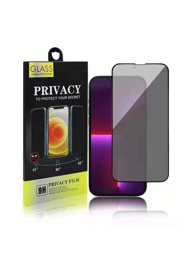 For Apple 15 Anti-peep Film 14 Anti-peeping Mobile Phone Film IPhone 13Pro Full Screen Tempered 12 Privacy Film 11-Color:(With Packaging) Screen Anti-peep Film-Dimensions:Apples 15