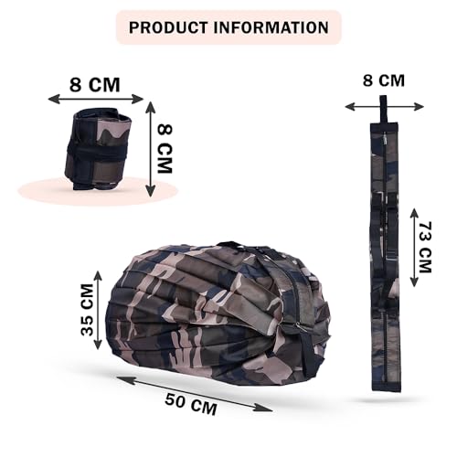 PRIME PICK Travel Tote Shopping Bag Foldable Large Capacity Portable Shoulder Handbag Waterproof Storage Bag with Zipper Pouch for Travel Grocery Use Camouflage - Image 4