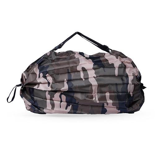 PRIME PICK Travel Tote Shopping Bag Foldable Large Capacity Portable Shoulder Handbag Waterproof Storage Bag with Zipper Pouch for Travel Grocery Use Camouflage - Image 1